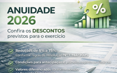 Anuidade 2026: confira os descontos previstos para o exercício