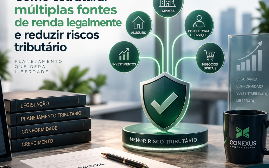 Como estruturar múltiplas fontes de renda legalmente e reduzir riscos tributário